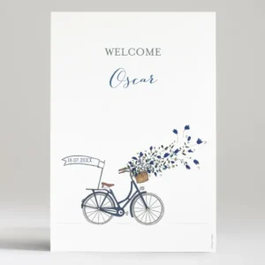 Affiche A bicyclette*Faire-part Elégant Online