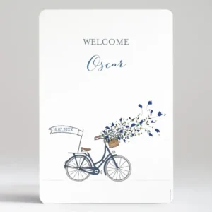 Affiche A bicyclette*Faire-part Elégant Online