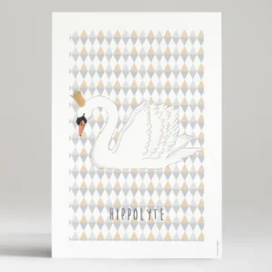 Affiche Cygne*Faire-part Elégant Hot