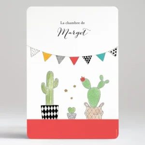 Affiche Famille cactus*Faire-part Elégant Online