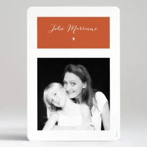 Affiche Marraine*Faire-part Elégant Discount