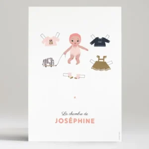Affiche Paperdoll*Faire-part Elégant Best