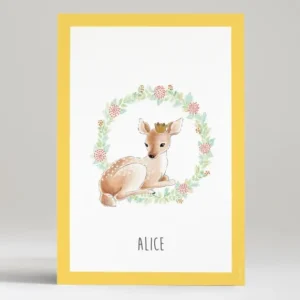 Affiche Petit faon*Faire-part Elégant Discount
