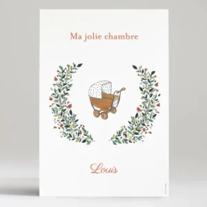 Affiche Promenade en landau*Faire-part Elégant Sale