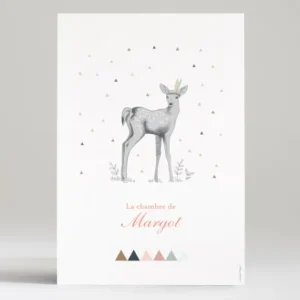 Affiche The fawn*Faire-part Elégant Clearance