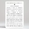 Affiche Votre belle famille*Faire-part Elégant Online