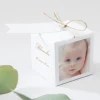 Boite dragees bapteme Bapteme classique carre*Faire-part Elégant Outlet