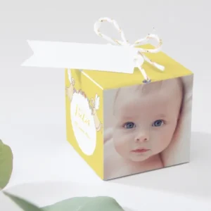 Boite dragees bapteme Chantons le nouveau baptise*Faire-part Elégant New