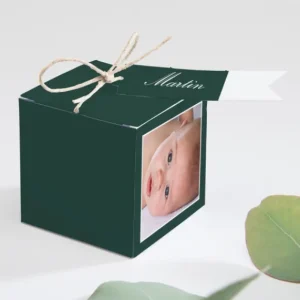 Boite dragees bapteme Classique couleur*Faire-part Elégant New