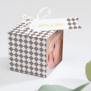 Boite dragees bapteme Douce colombe tendance*Faire-part Elégant New