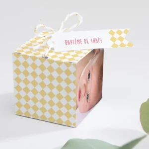Boite dragees bapteme Douce colombe tendance*Faire-part Elégant New