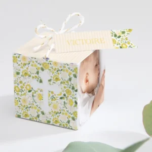 Boite dragees bapteme Jolie croix liberty*Faire-part Elégant Online