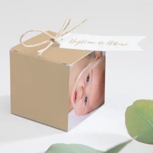 Boite dragees bapteme Les anges veillent*Faire-part Elégant Best