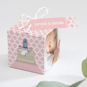 Boite dragees bapteme Nouveau baptise*Faire-part Elégant Best