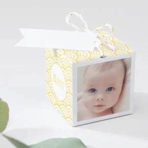 Boite dragees bapteme Pattern vagues*Faire-part Elégant Clearance