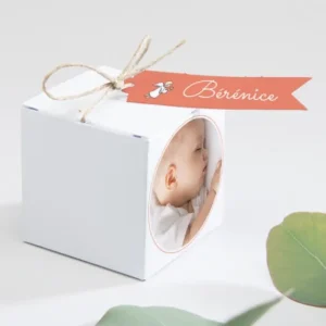 Boite dragees bapteme Ronde de petits anges*Faire-part Elégant Sale