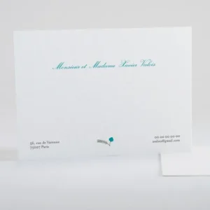 Carte de correspondance Botanique*Faire-part Elégant Best