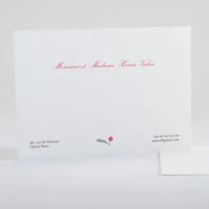 Carte de correspondance Botanique*Faire-part Elégant Best