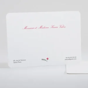 Carte de correspondance Botanique*Faire-part Elégant Best