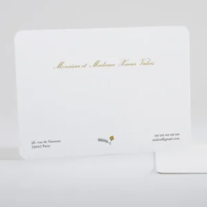 Carte de correspondance Botanique*Faire-part Elégant Best