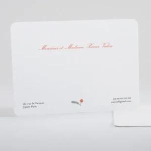 Carte de correspondance Botanique*Faire-part Elégant Best