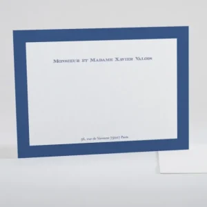 Carte de correspondance Cadre couleur*Faire-part Elégant Best