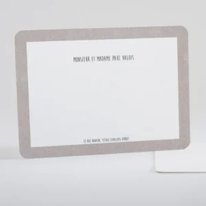 Carte de correspondance Chaux*Faire-part Elégant Online
