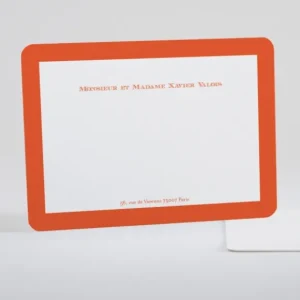 Carte de correspondance Cadre couleur*Faire-part Elégant Best