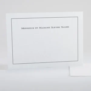 Carte de correspondance Cadre delicat*Faire-part Elégant Outlet
