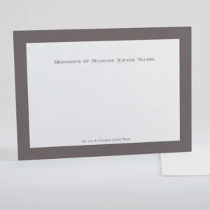 Carte de correspondance Cadre couleur*Faire-part Elégant Best