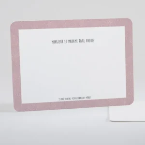 Carte de correspondance Chaux*Faire-part Elégant Online