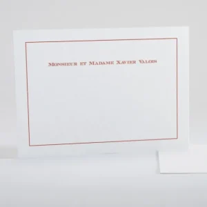 Carte de correspondance Cadre delicat*Faire-part Elégant Outlet