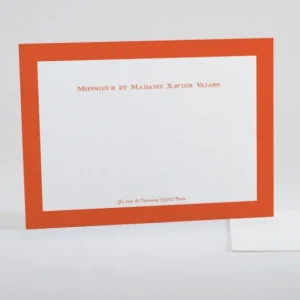 Carte de correspondance Cadre couleur*Faire-part Elégant Best