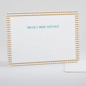 Carte de correspondance Dos d'ane*Faire-part Elégant Online