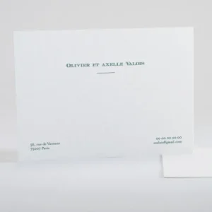Carte de correspondance Epuree*Faire-part Elégant Clearance