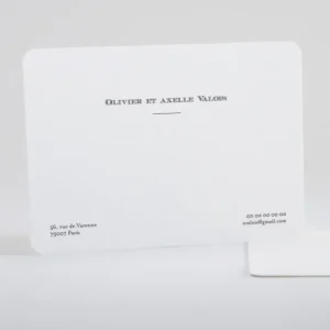 Carte de correspondance Epuree*Faire-part Elégant Clearance