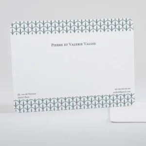 Carte de correspondance Elegance*Faire-part Elégant Clearance