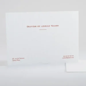 Carte de correspondance Epuree*Faire-part Elégant Clearance