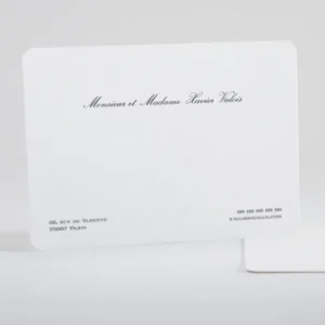 Carte de correspondance Traditionnelle*Faire-part Elégant Discount