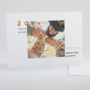 Carte de voeux Album famille*Faire-part Elégant Fashion