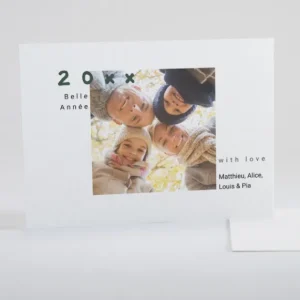 Carte de voeux Album famille*Faire-part Elégant Fashion