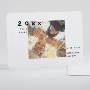 Carte de voeux Album famille*Faire-part Elégant Fashion
