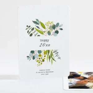 Carte de voeux Bouquet sauvage*Faire-part Elégant Sale