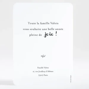 Carte de voeux Brindille doree*Faire-part Elégant Outlet