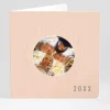 Carte de voeux Couronne couleur*Faire-part Elégant Clearance