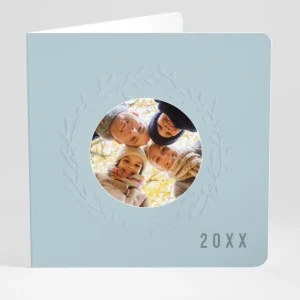 Carte de voeux Couronne couleur*Faire-part Elégant Clearance