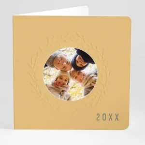 Carte de voeux Couronne couleur*Faire-part Elégant Clearance