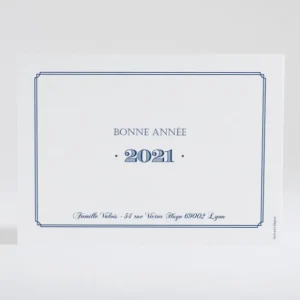 Carte de voeux Double cadre photo*Faire-part Elégant Clearance