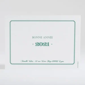Carte de voeux Double cadre photo*Faire-part Elégant Clearance