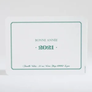 Carte de voeux Double cadre photo*Faire-part Elégant Clearance